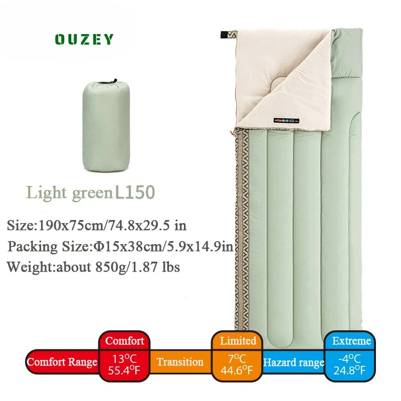 Naturehike Summer Sleeping Bag Ultralight Outdoor Camping Cotton Sleeping Bag Spring Hiking Trekking Travel Camping Supplies