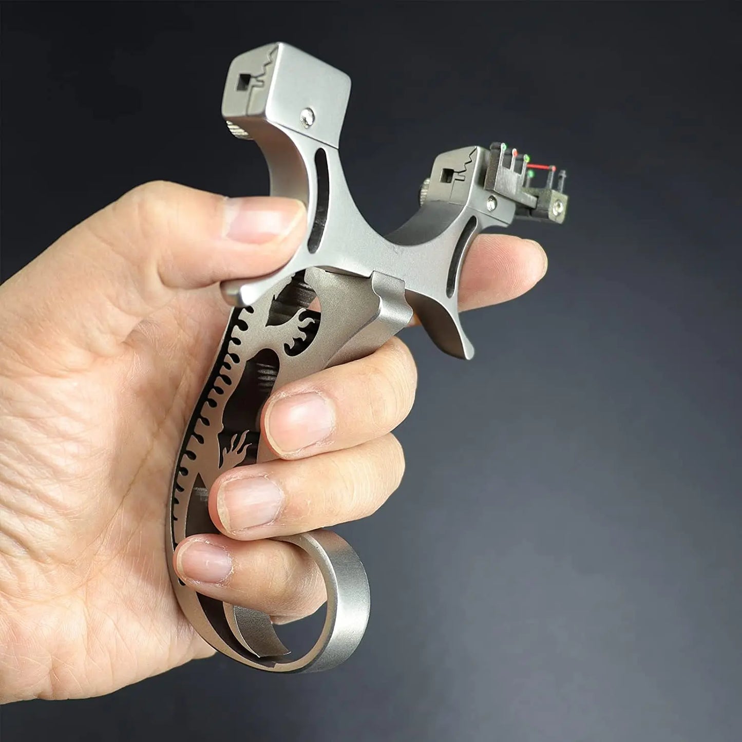 1 Set Powerful Metal Hunting Slingshot Competition-Grade Outdoor Sling Shot High-Power  Outdoor Hunting Sports