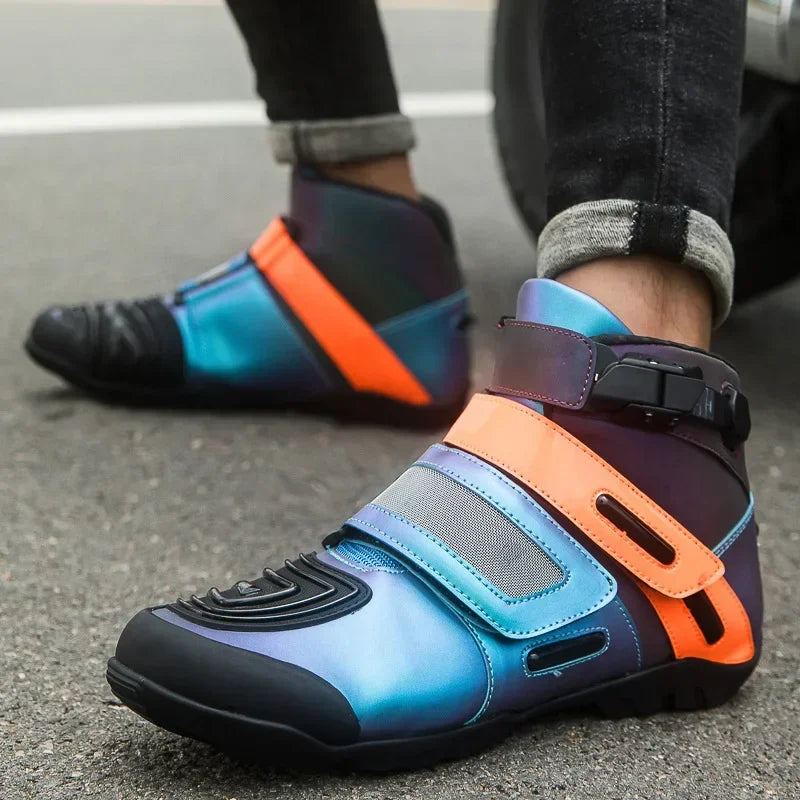 Motorcycle shoes Motorcycle riding shoes Male knight cross-country boots Racing short boots Motorcycle travel equipment