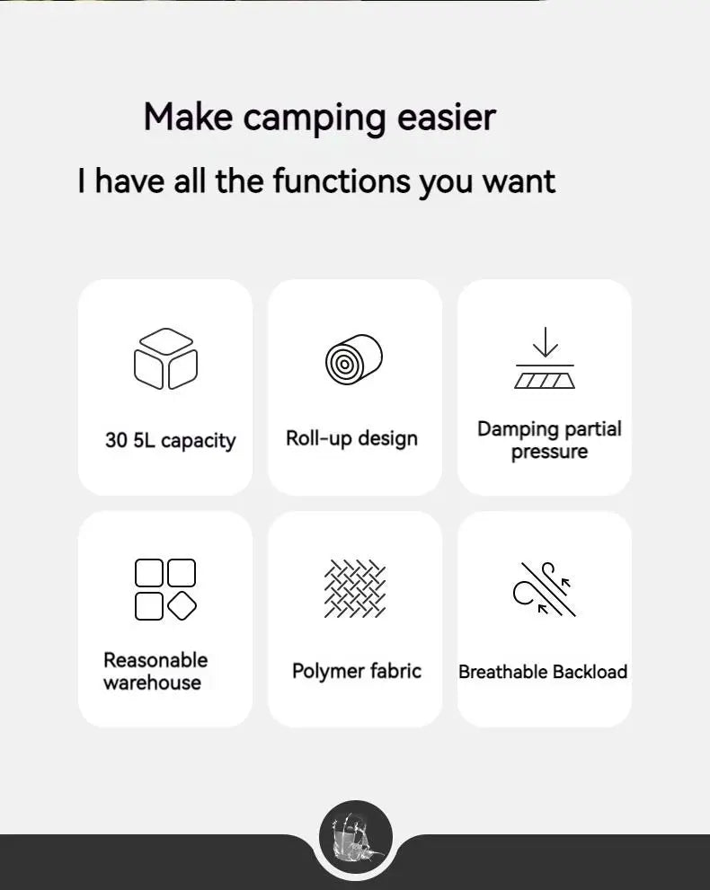 Naturehike 30+5L Ultralight Backpack Waterproof Camping Outdoor Climbing Hiking Sport Mountaineering Shoulder Men Women Bags