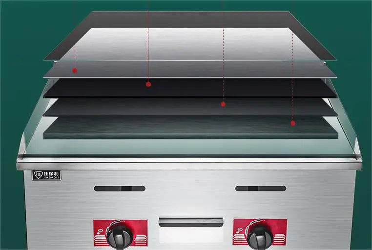 Commercial Flat Top Gas Griddles Stainless Steel Flat Plate Gas Grill Griddle BBQ Griddle Gas Grill for Sale