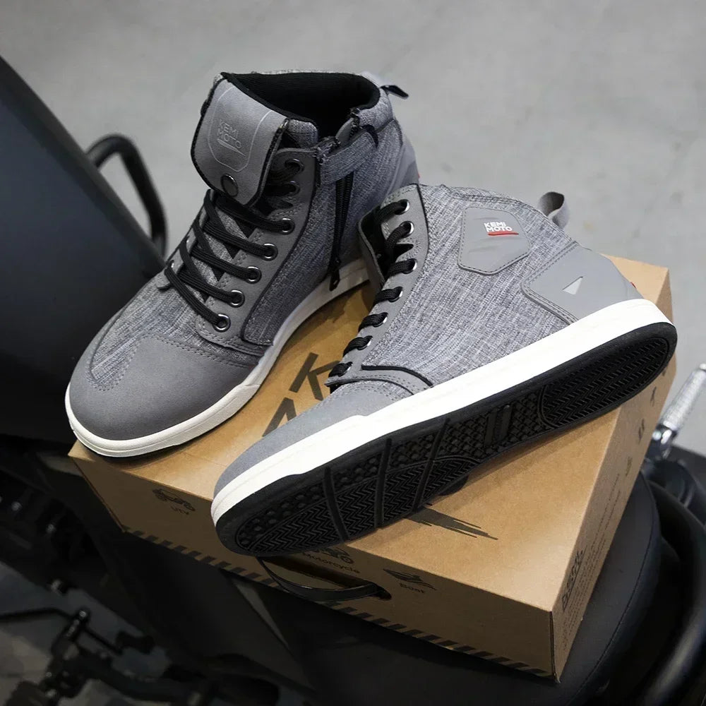KEMIMOTO Motorcycle Riding Short Boots Men Summer commuting Shoes Sneakers Anti-slip Protection Breathable Casual rides Gear