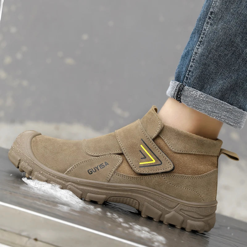 Anti Scald Welding Work Shoes Anti-smash Anti-puncture Safety Shoes Men Protective Boots Wear Resistant Male Industrial Shoes