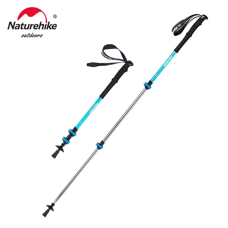 Naturehike Sunny Snow Base Walking Sticks Outdoor Children's Hiking Poles Men Women Camping Cane Ultralight Aluminum Alloy Trek