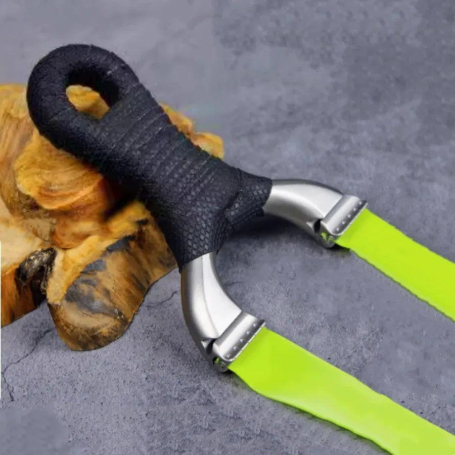 Stainless Steel Hunting Slingshot Quick Pressure Installation Rubber Band Professional Shooting Catapult for Tactical Game Toys