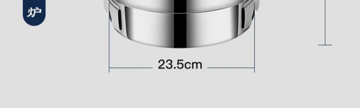 Stainless Steel Korean Barbecue Grill Round Household Commercial Camping Party Charcoal Grill Portable Charcoal Barbecue Grill