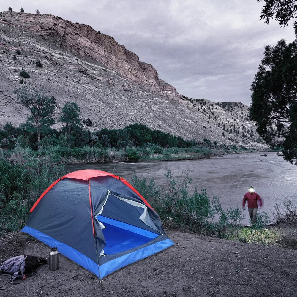 2 People Double-Layer Tent with Bag Portable Ultralight Water Resistant Tent for Outdoor Camping Backpacking Hiking Travel