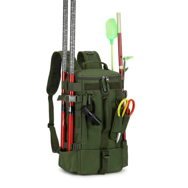 Waterproof Sports Climb Bag Multifunctional Backpack With Large Capacity For Men Fishing Equipment Gear Backpack Handbag
