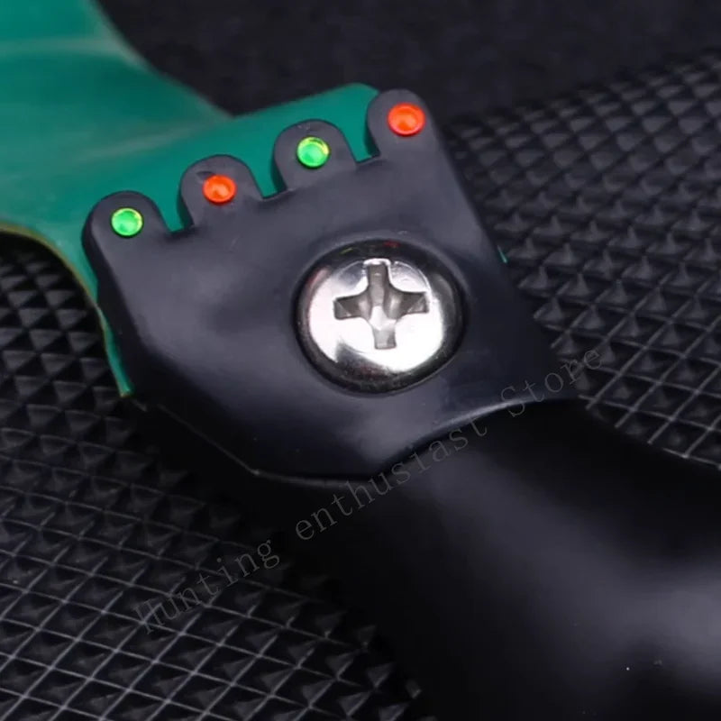 Outdoor Hunting Shooting Catapult Entertainment Accessories Toys Hunting Resin Slingshot Catapult with Flat Rubber Band for Hunt