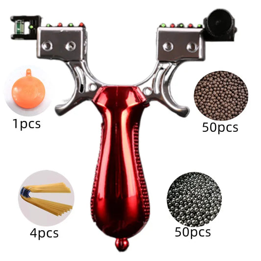 Professional Hunting Laser Slingshot High-power Outdoor Shooting Resin Catapult with Rubber Band Sports Entertainment Tools Set