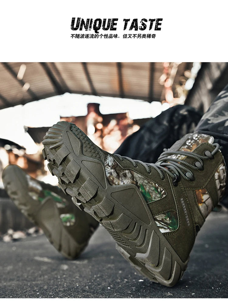 Big Size 47 Winter Men Warm Plush New Combat Boots Men Ankle Boot Quality Casual Motorcycle Boot Waterproof Men's Boots Autumn