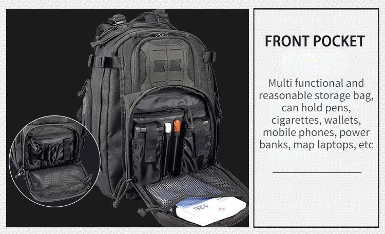 YAKEDA 40L Tactical Backpack for Men Camping Hiking Backpacks Outdoor Travel Bags Climbing Rucksack Bag