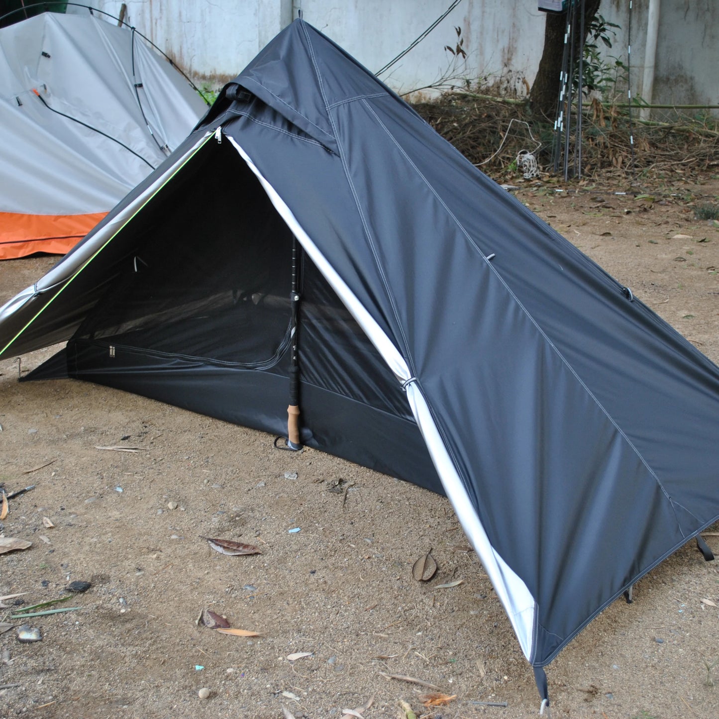 Waterproof CZX-250 Ultralight Pyramid Tent 1 Person Backpacking Teepee Waterproof Camping tent(exclude alpenstock),BC tent