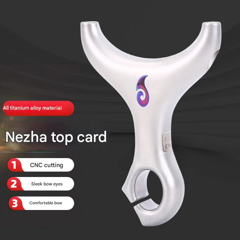 High Quality Titanium Alloy Slingshot Outdoor Hunting Top Card Catapult Tactical Game Professional Slingshot Hunting Accessories