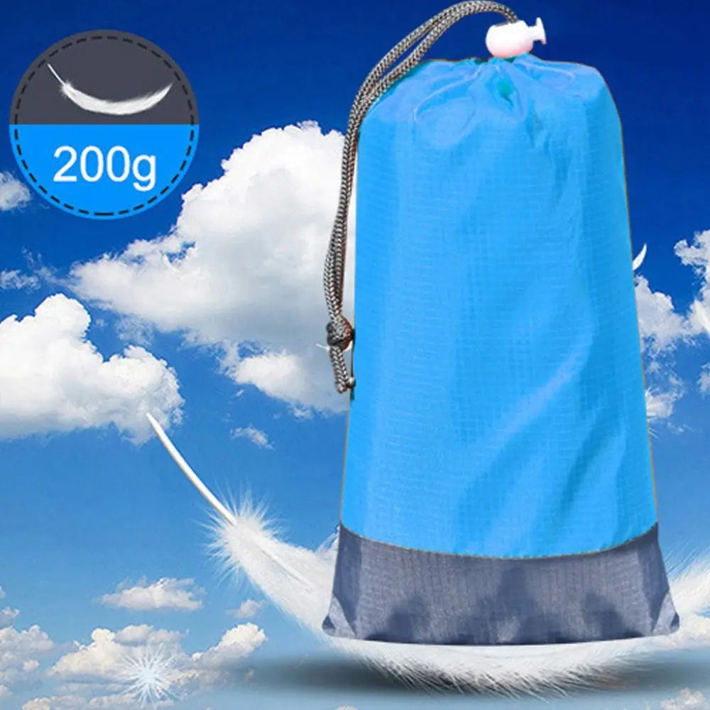 200*210cm Waterproof Tent Floor Tarp Picnic Mat Ultralight Pocket Tent Footprint Beach Tarp with Sack Camping Hiking Accessories