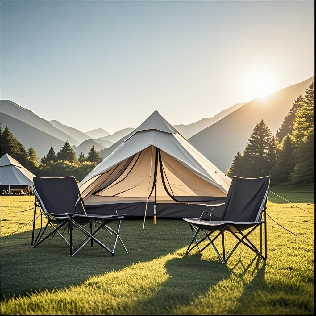 1-Person Ultralight Trekking Pole Tent - Pyramid Design, Waterproof PU4000, 2-Layer Mesh for Backpacking/Hiking, Without Pole