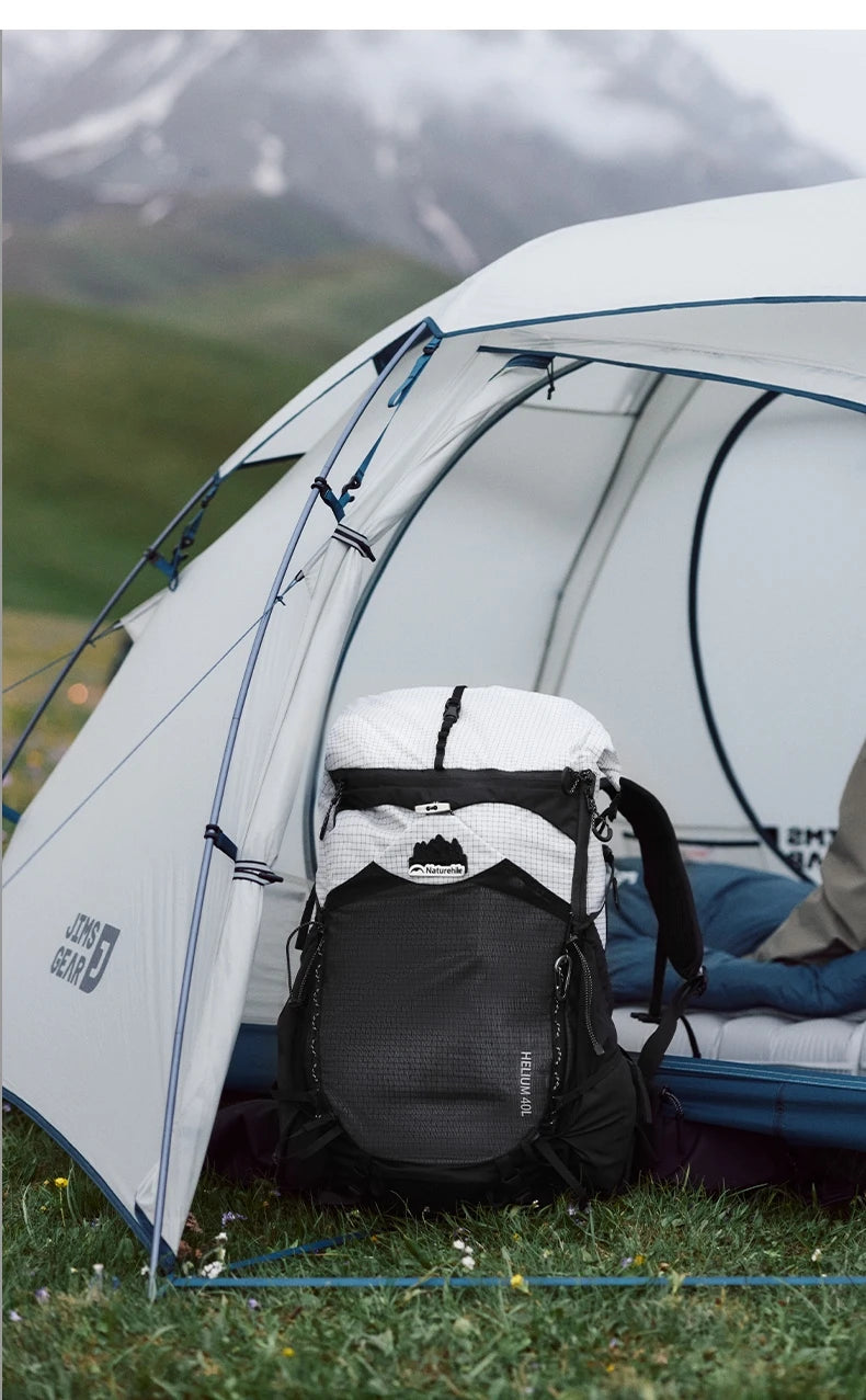 Naturehike Helium 40L Hiking Backpack Internal Frame Large Anti-slip Outdoor Travel Sports Climbing Shoulder Bag With Rain Cover