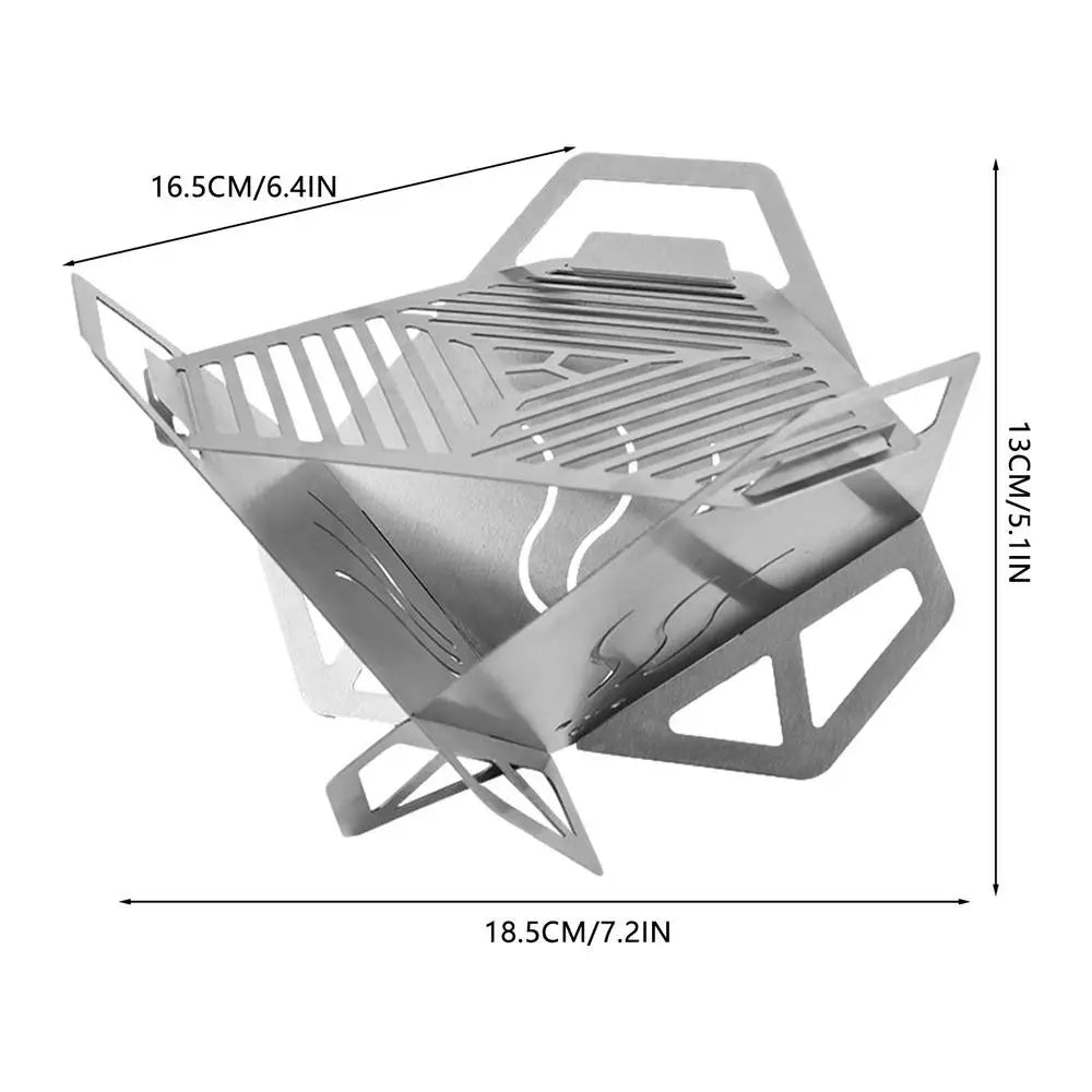 Mini BBQ Grill Stainless Steel Mini BBQ Grill Barbecue Rack Portable Lotus Barbecue Grill For Cooking Barbecue Camping Picnics