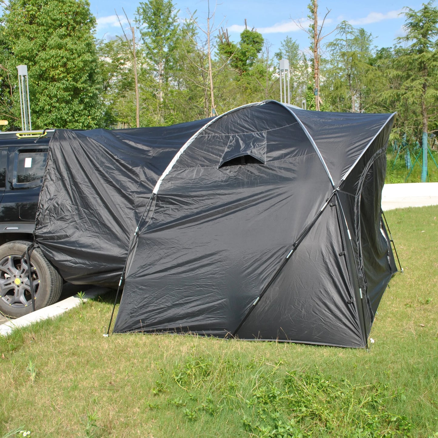 6 Person SUV Tent for Camping Double Layer PU3000mm Waterproof UPF 50+ UV Protection Electric Vehicle Car Tent Multi-use