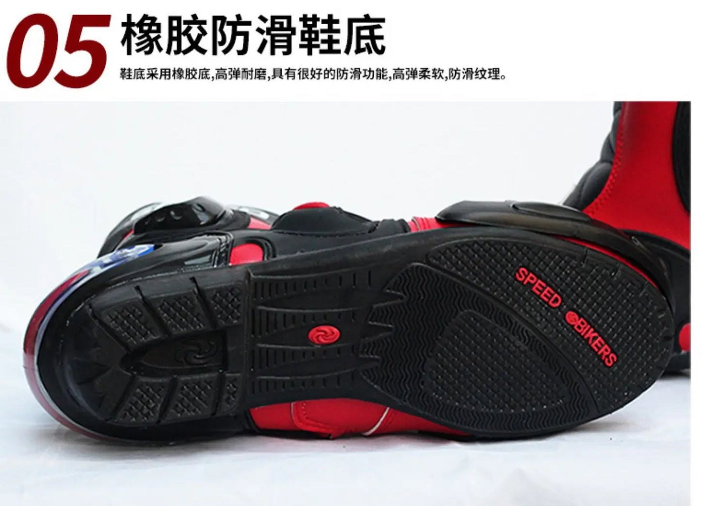 Motorcycle Boots Feet Protection High-Speed Pro-Biker Microfiber Men's Boats Moto Motorbike Race Boot Breathable Anti-fall Shoes