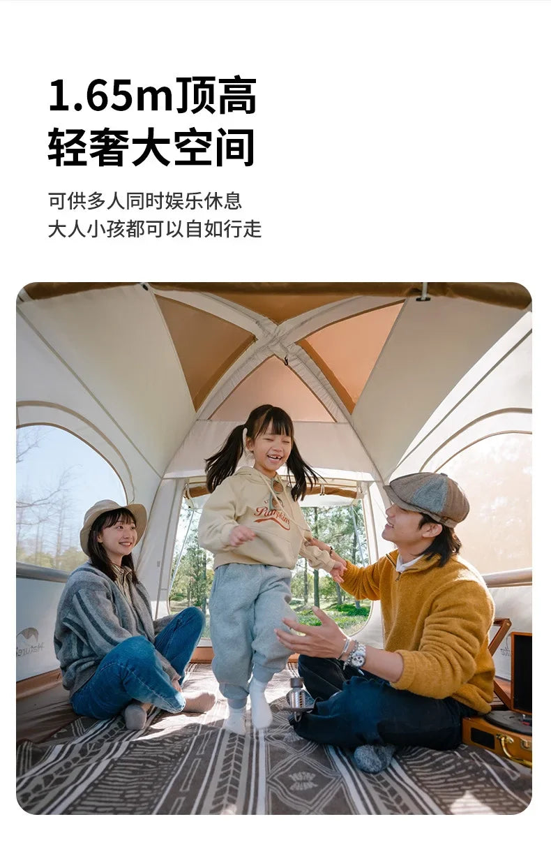 Naturehike-Ango Air Inflatable Tent, Outdoor Camping, Sun Protection, Quickly Open Folding Tent, Large Space, CNH23ZP12002