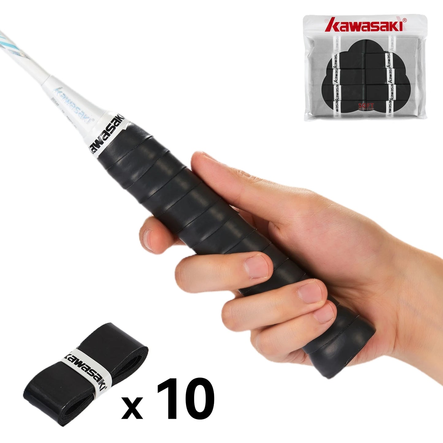 5/10/60 Pieces Overgrips Padel Original Kawasaki Sticky Anti-slip Overgrip Tennis Shock Absorption Paddle Grip Accessories