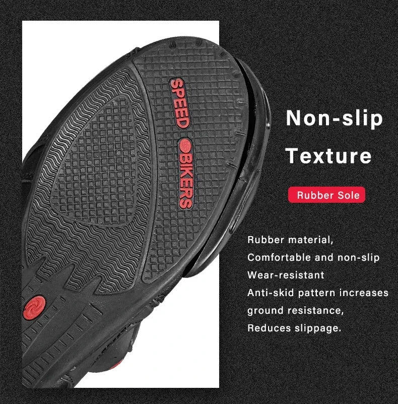 Riding Tribe Men Leather Motorcycle Boots Moto Ridding Racing Motocross Off-Road dirt bike Motorbike Shoes Botas Motor Boot