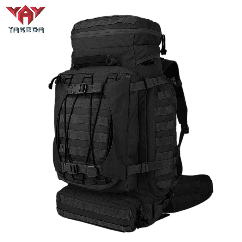 YAKEDA 90L Heavy Large Capacity Mountaineering Bag Waterproof Dustproof Breathable Adventure Outdoor Travel Tactical Backpack