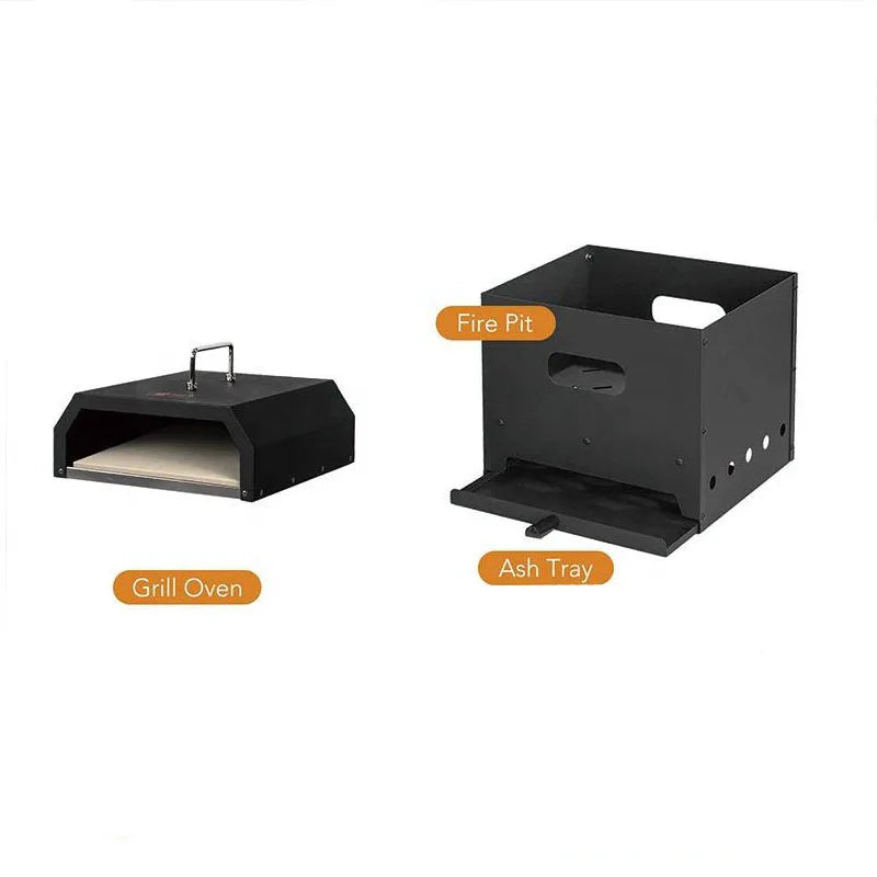 Multifunction Wood Fired Burning Pizza Oven Portable Outdoor Grill Top Pizza Oven With Fire Pit
