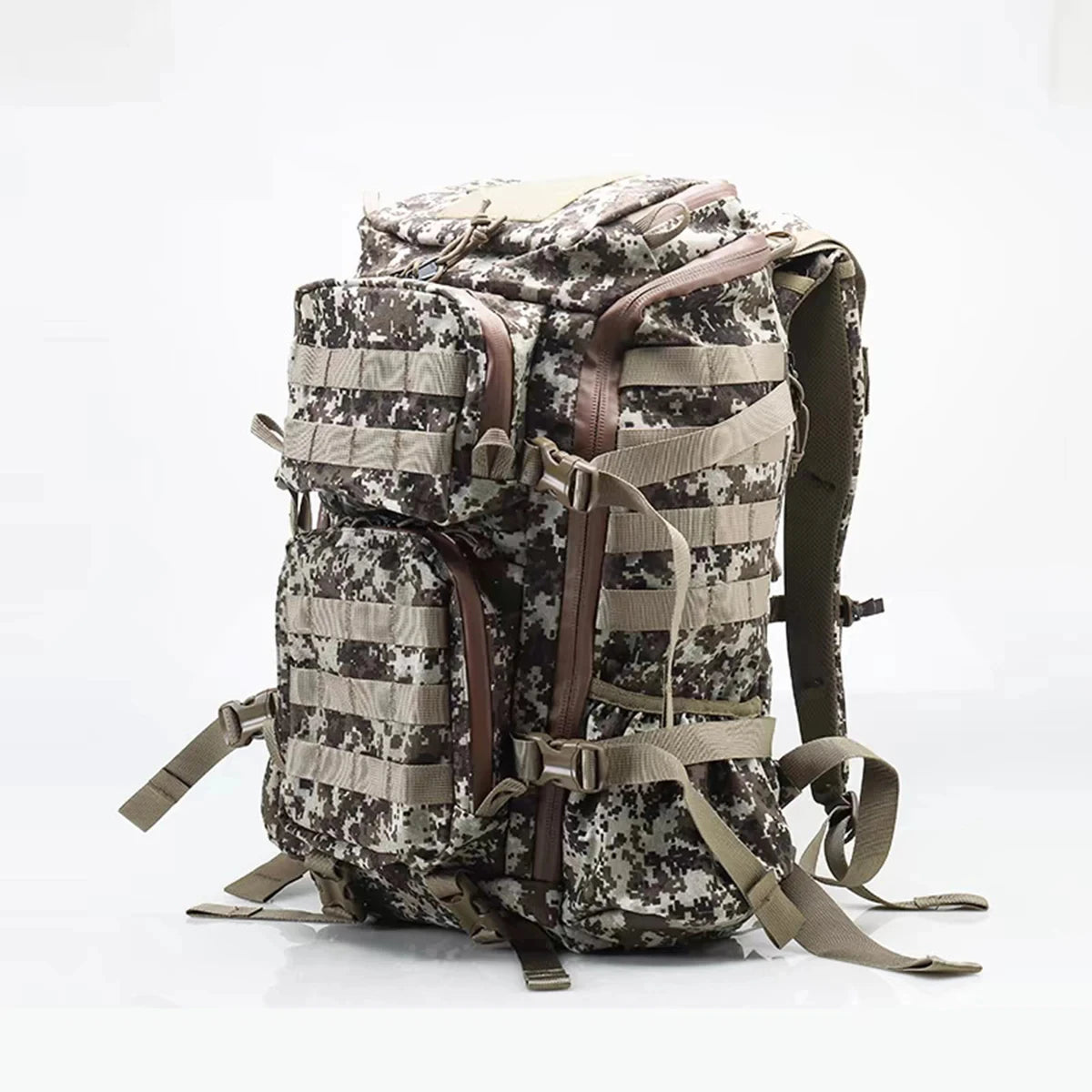 500D Tactical Backpack Multi 30D Large Capacity Mountaineering Bag with Waterproof Rain Cover Outdoor Camping Hiking Pack