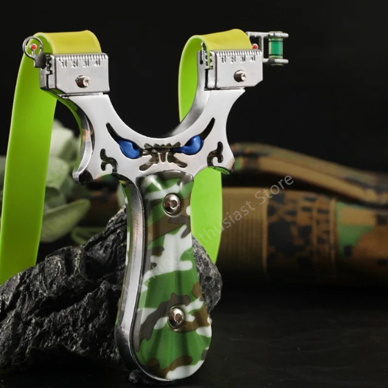 Outdoor hunting laser shooting slingshot high-precision alloy slingshot hunting high-power catapult