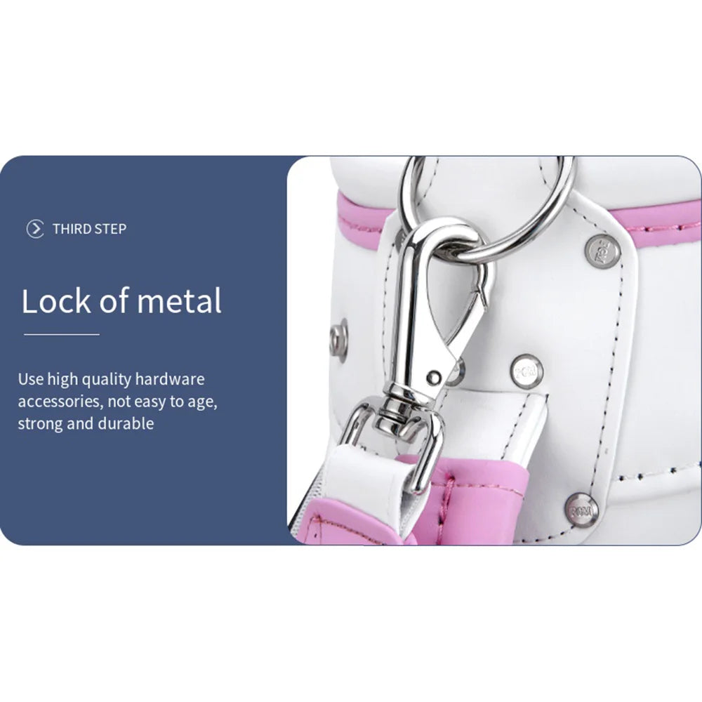 PGM Women Golf Stand Bag Portable Thickened Waterproof Cloth Ball Bag Wear Resistant High Quality Light TPU Golf Clubs Bag QB103