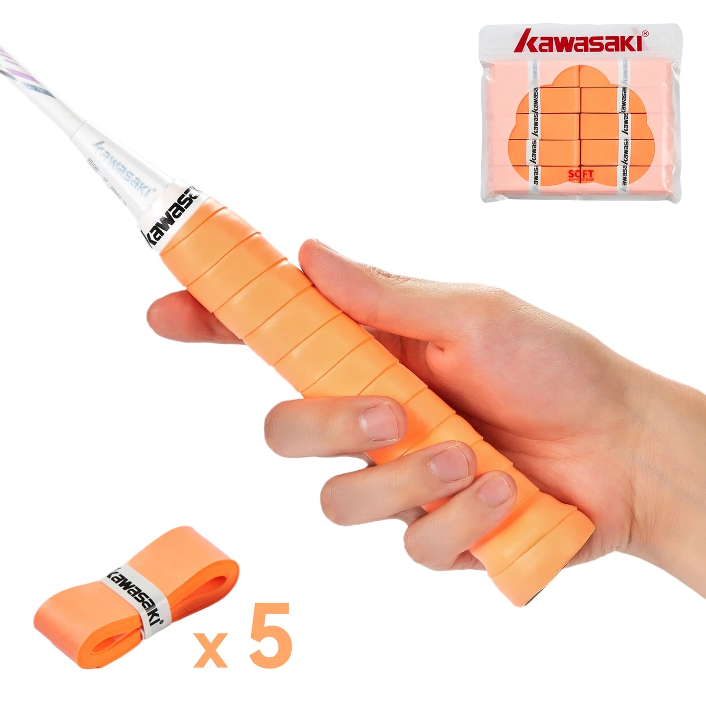 5/10/60 Pieces Overgrips Padel Original Kawasaki Sticky Anti-slip Overgrip Tennis Shock Absorption Paddle Grip Accessories