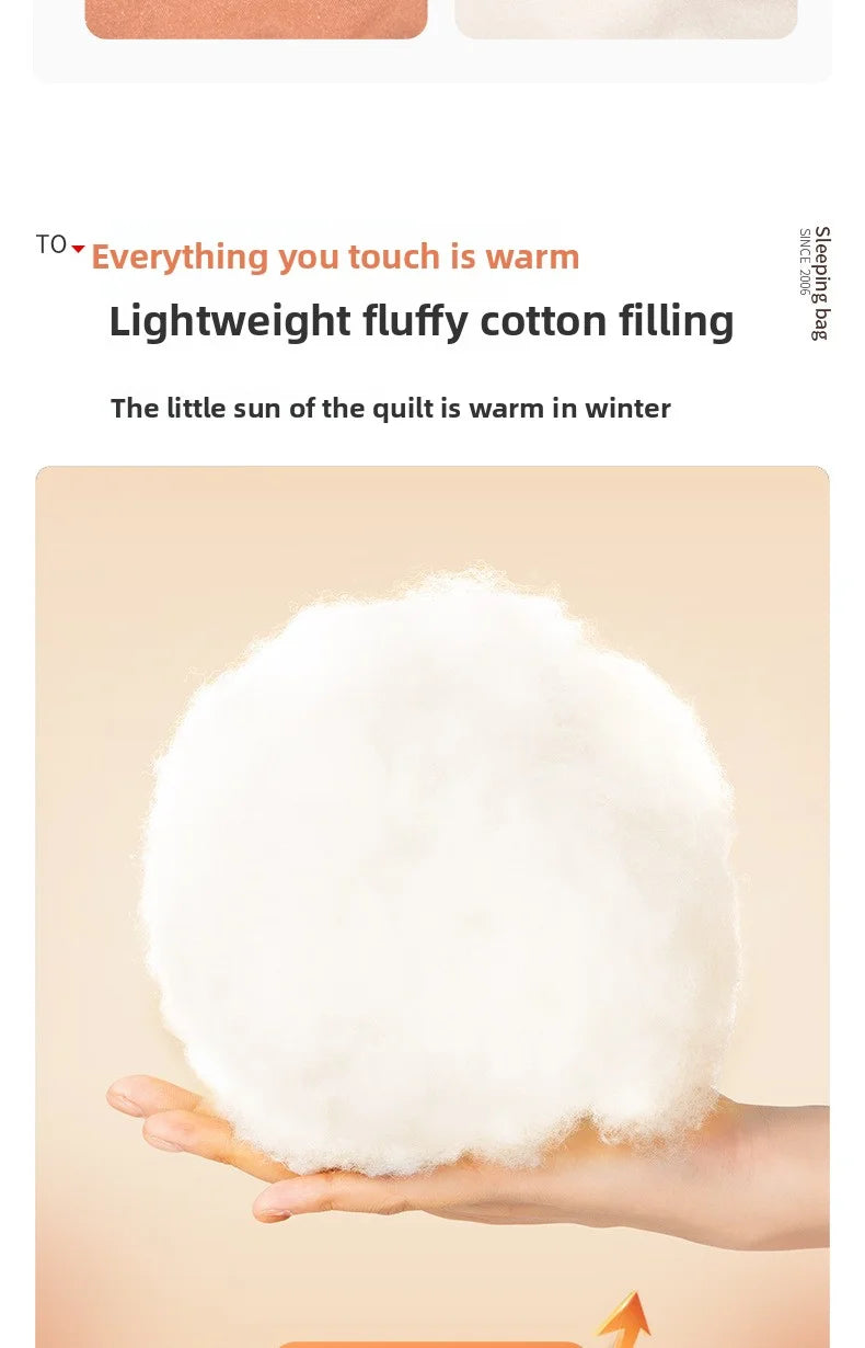 Sleeping bag for all seasons, suitable for adults, outdoor camping, overnight use, car use, and siesta, dual-purpose with warm