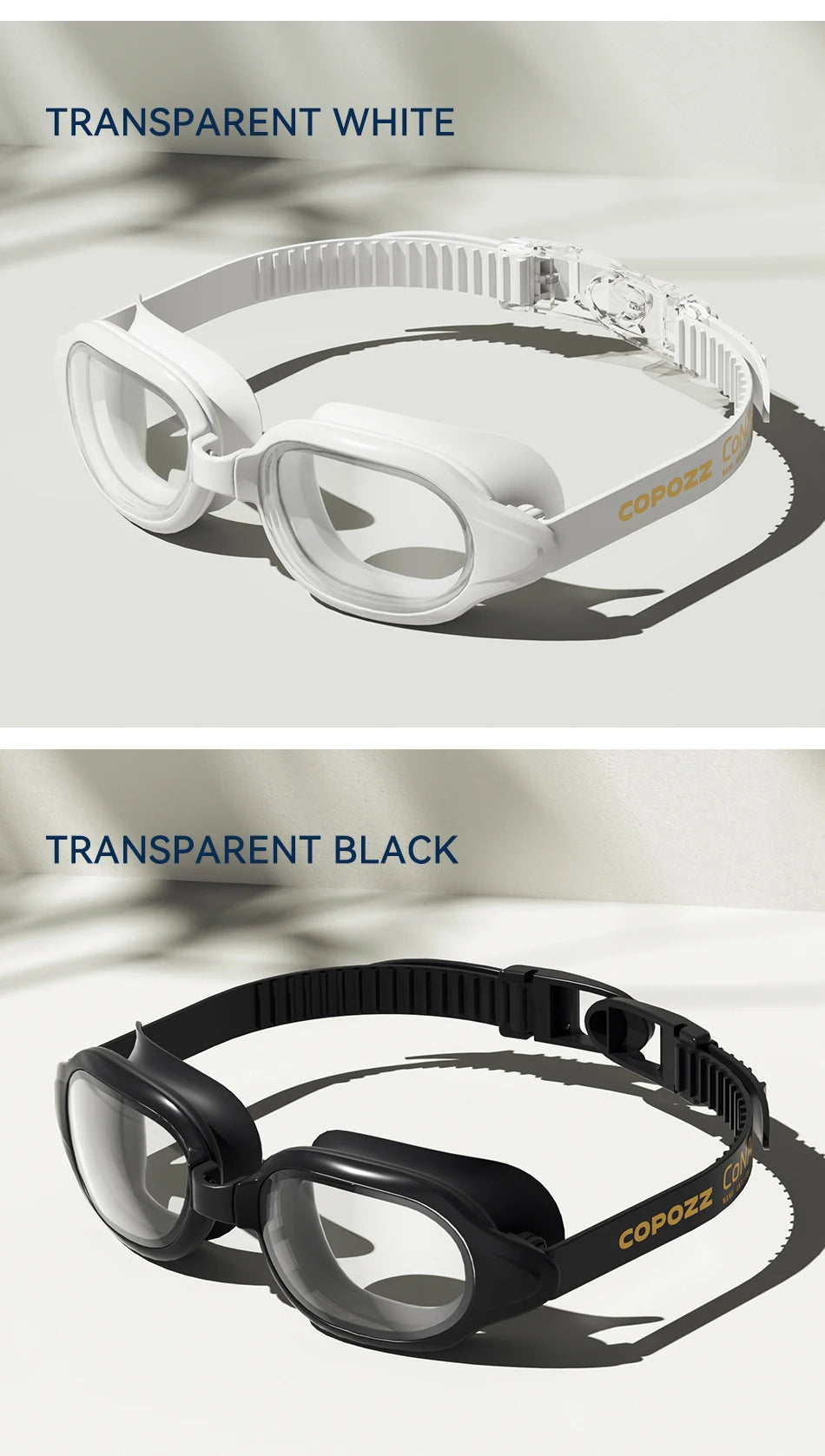 COPOZZ Myopia Swimming Goggles Male Female Adult Swim Goggle CoNANO Imported Anti Fog Pool Swimming Glasses Eyewear -1.5 to -7