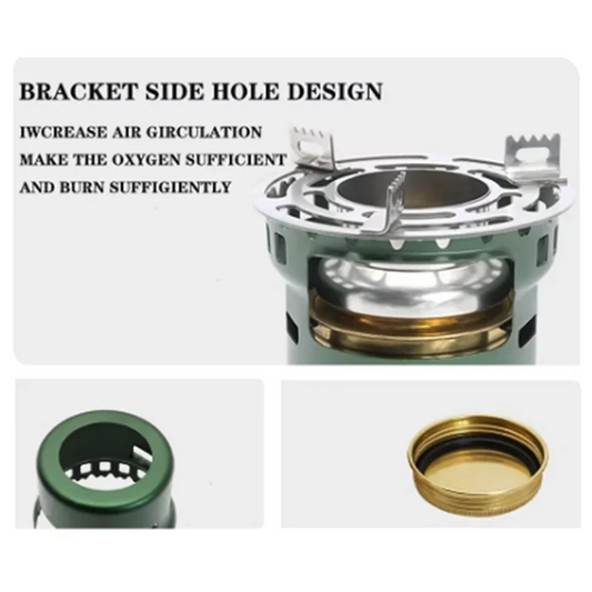 【Must-Haves】Camping Gear And Accessories  Alcohol Stove Outdoor Furnace Portable Mini Barbecue Assesories Camp Cooking Supplies