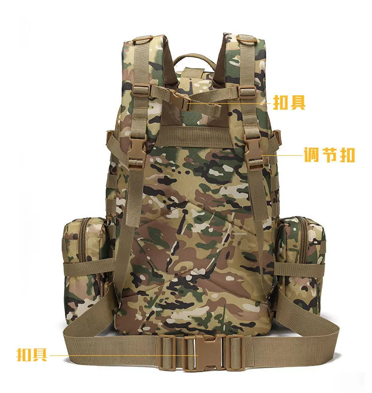 Tactical large capacity backpack camping Oxford cloth outdoor military camouflage mountaineering combination backpack