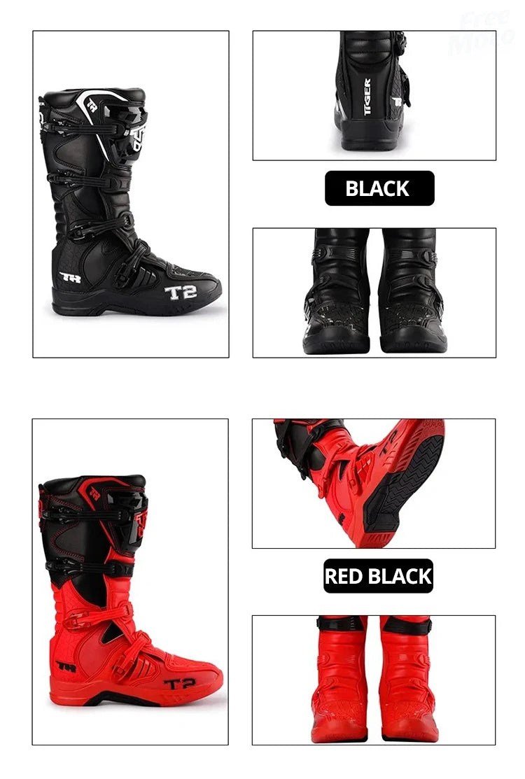 2025 NEW Racing Boots Safe Riding Motocross Boots Waterproof Anti Fall Wear-resistant Motorcycle Boots Equipment Rally Shoes