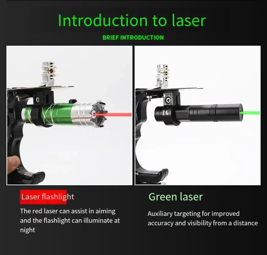 Big Power High-precision Fishing Slingshot With Laser Outdoor Hunting Catapult Outdoors Fishing Compound Bow Fishing Tools