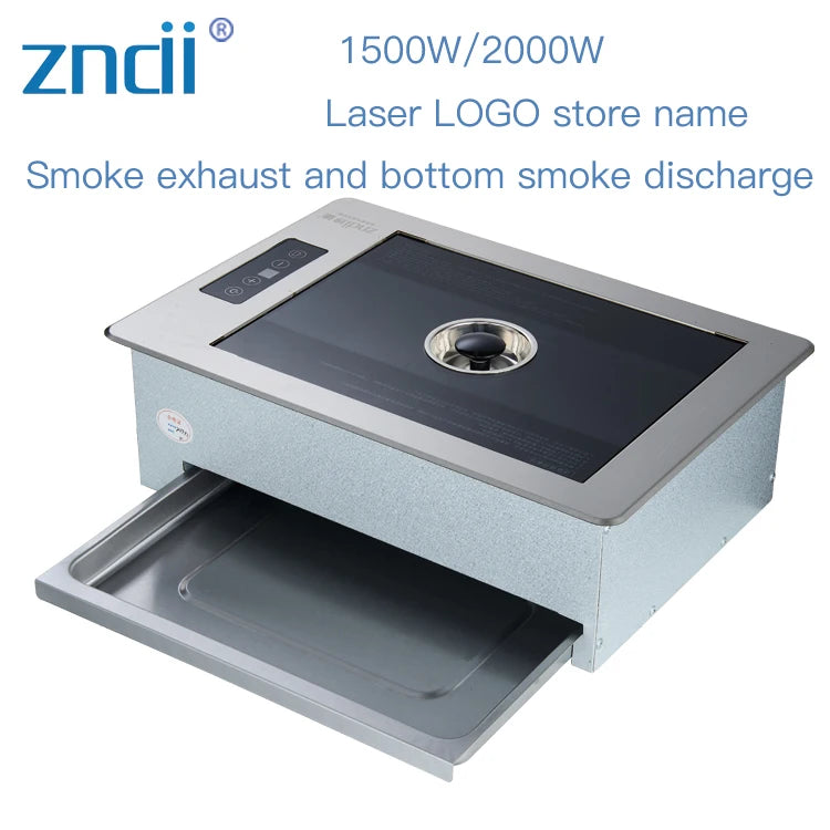 BBQ Grill Commercial 220V Korean Style Smokeless Square Stainless Steel Electric Grill