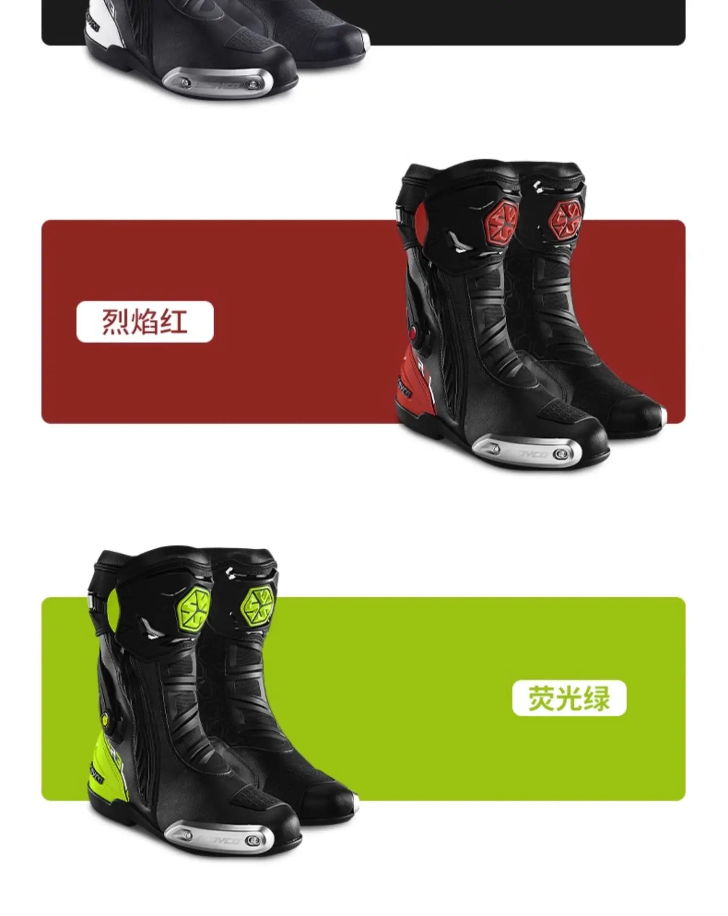 Scoyco Men's Motorcycle Riding Boots Anti-slip Motocross Shoes Anti-fall Rider Racing Road Cross-country With CE Certification