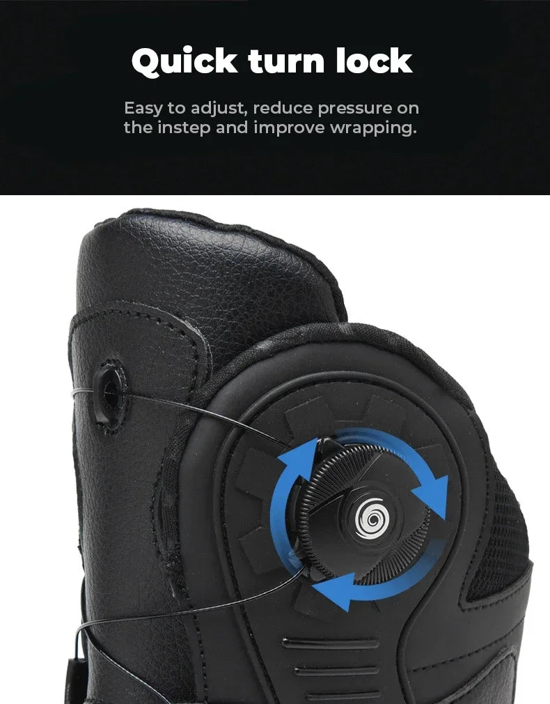 Motorcycle  Ankle Boots Racing Shoes Men Riding Durable Anti-Slip Grip Anti-kick protection Quick Lock moto Equipment Motorbike