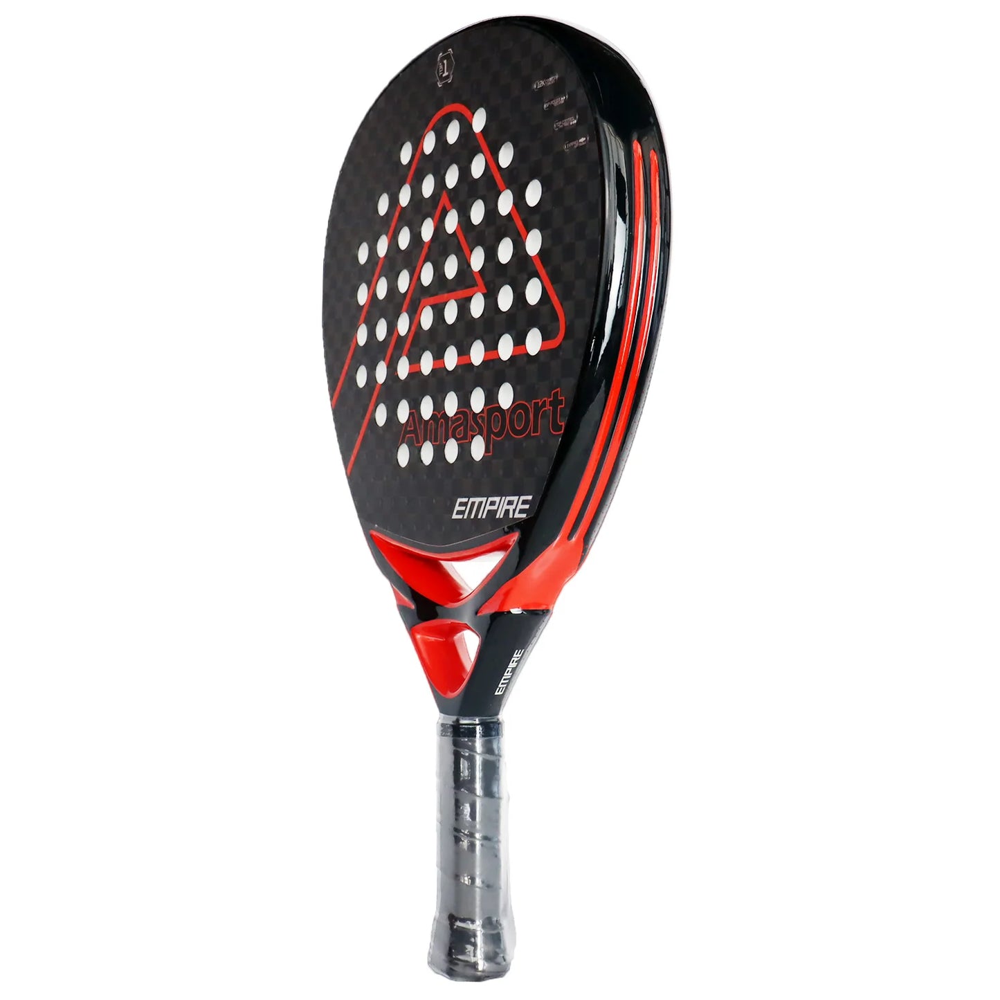 AMASPORT 38mm Padel Tennis Racket D Rough Surface EVA Soft  3K/12K/18K/Kevlar Carbon High Balance Paddle Racket for Advanced