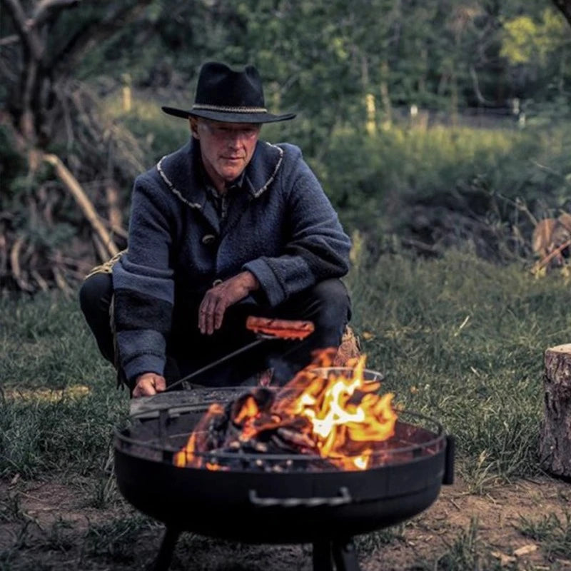 Outdoor BBQ Grill Patio Villa Grill Multifunctional BBQ Grill Brazier Portable