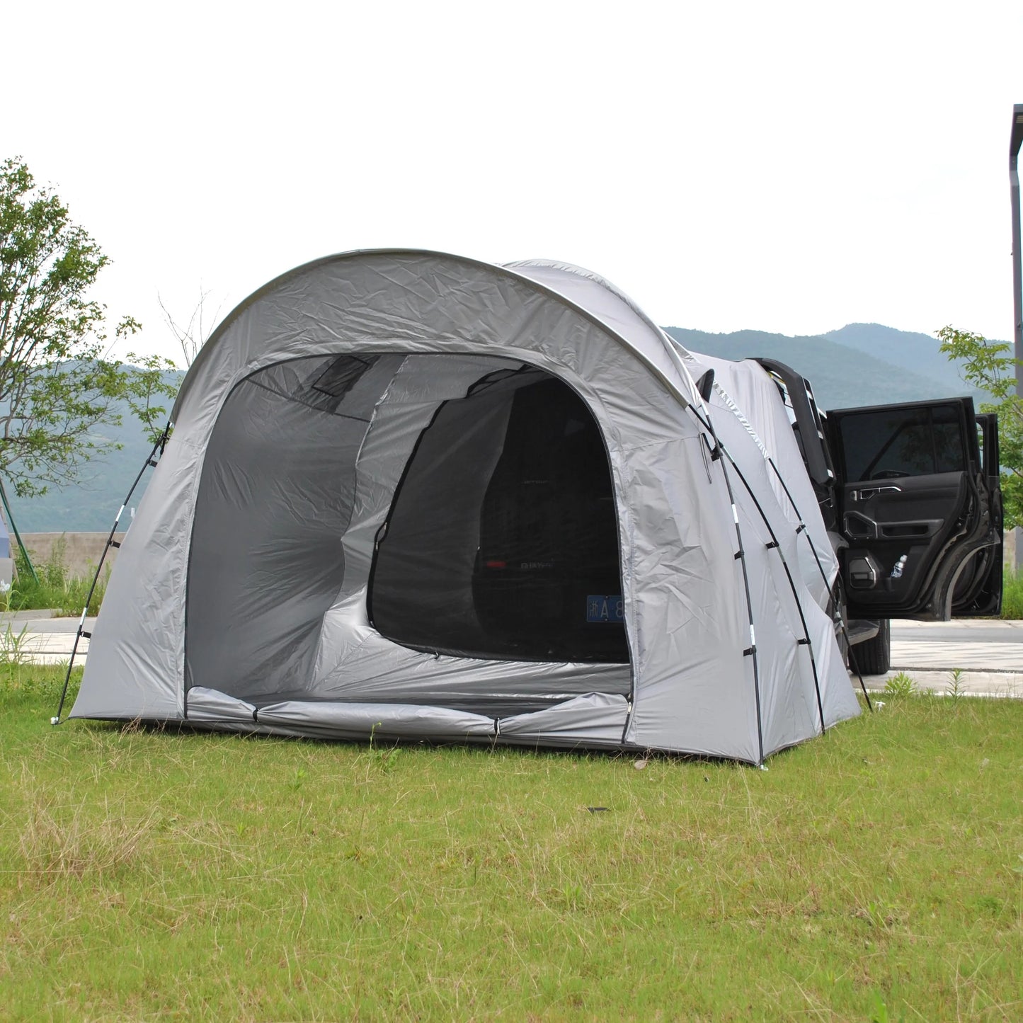 6 Person SUV Tent for Camping Double Layer PU3000mm Waterproof UPF 50+ UV Protection Electric Vehicle Car Tent Multi-use