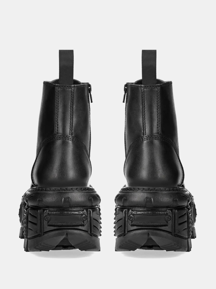 2024 Retro Spanish Street Shooting Men's and Women's Same Platform Bootie Tank Bottom Heavy Metal Punk Boots
