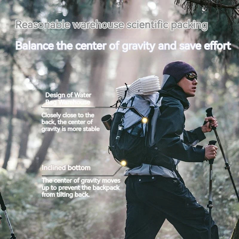 Naturehike 30+5L Ultralight Backpack Waterproof Camping Outdoor Climbing Hiking Sport Mountaineering Shoulder Men Women Bags