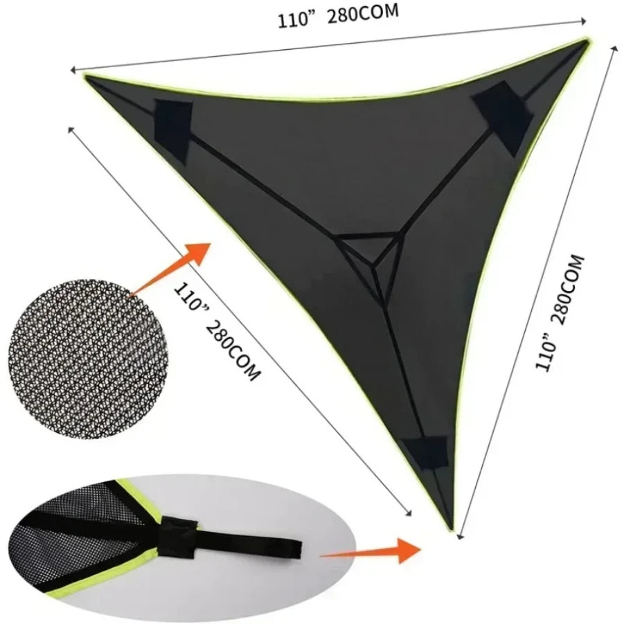 2025 Outdoor Camping Hanging Portable Bed Triangle Hammock Portable Multi Person Aerial Mat  travel Convenient Sleep Hammock bed
