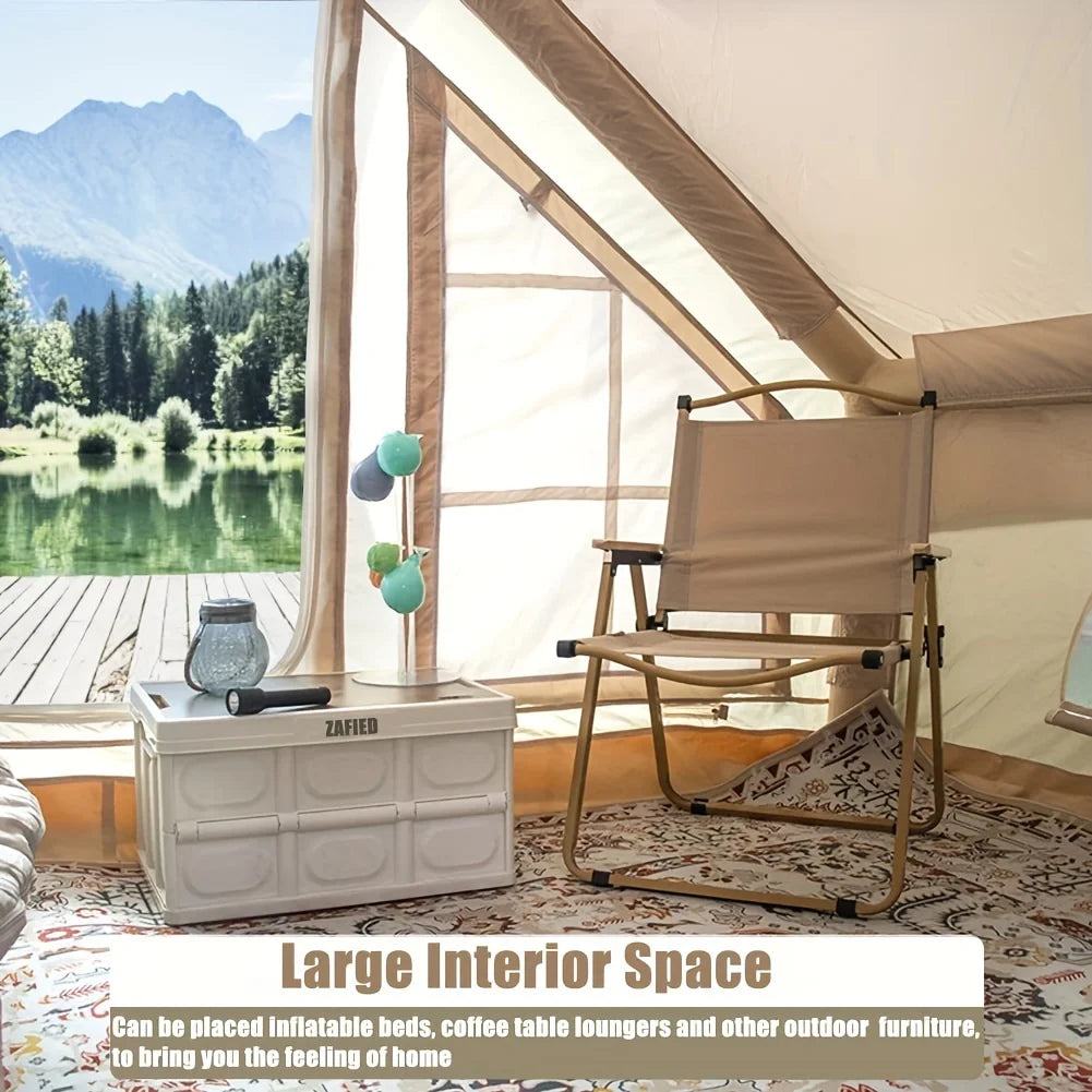 6-Person Inflatable Camping Tent - Easy Setup, All-Season Waterproof & Windproof Shelter, Portable Air Tent for Hiking, Fishing