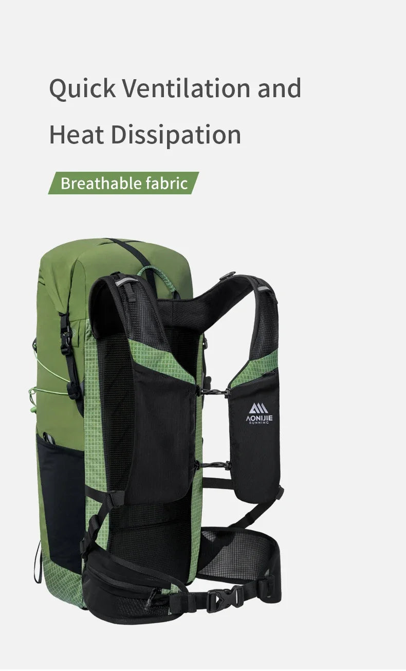 AONIJIE FH2524 24L Hiking Large Capacity Backpack for Women Men Multifunctional Lightweight Daypack for Climbing Camping Touring